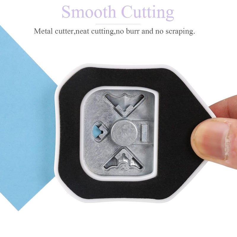 Looneng 3 Way Beauty Shape Corner Punch, 3 in 1 Corner Paper Punch for Paper Crafts, Laminate, Cardstock, Business Card, DIY Projects, Photo, Card Making and Scrapbooking - Image 2